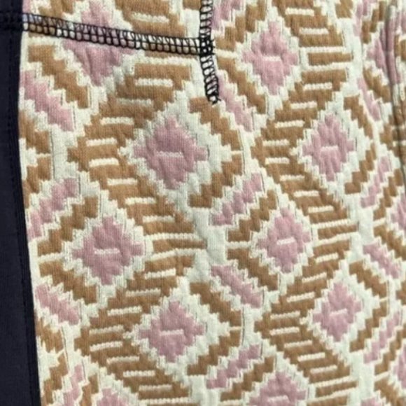 Free People Movement Flare Wide Leg Leggings Aztec quilt panel design - Picture 3 of 6